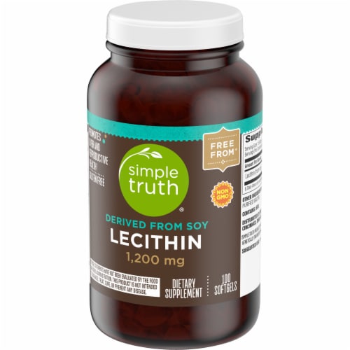 Simple Truth® Lecithin Softgels 1200mg Perspective: top