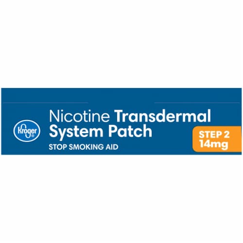 Kroger® Step 2 Stop Smoking Aid Nicotine Transdermal System Patches Perspective: top