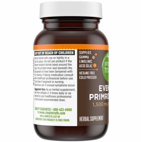 Simple Truth® Evening Primrose Oil Softgels 1500mg Perspective: top