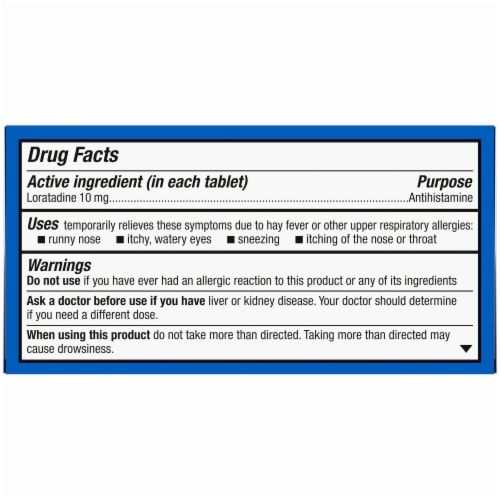 Kroger® Non-Drowsy Allergy Relief Loratadine Tablets Perspective: top