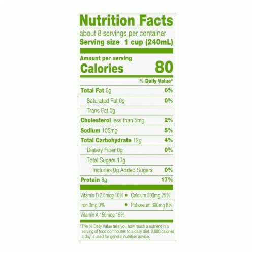 Simple Truth Organic® Skim Fat Free Milk Half Gallon Perspective: top