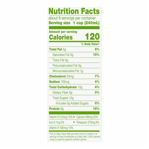 Simple Truth Organic™ 2% Reduced Fat Milk with DHA Omega-3 Perspective: top