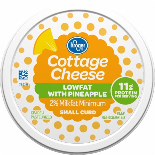 Kroger® Low Fat Small Curd Pineapple Cottage Cheese, 16 oz - Kroger