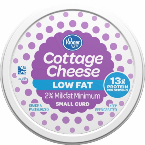 Kroger® 2% Lowfat Small Curd Cottage Cheese Perspective: top