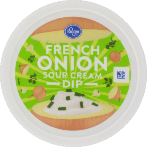 Kroger® French Onion Sour Cream Dip Tub Perspective: top