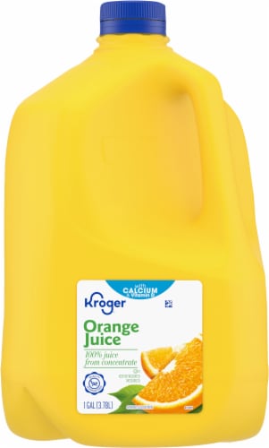 Kroger® 100% Orange Juice From Concentrate With Calcium Vitamins C & D Perspective: top