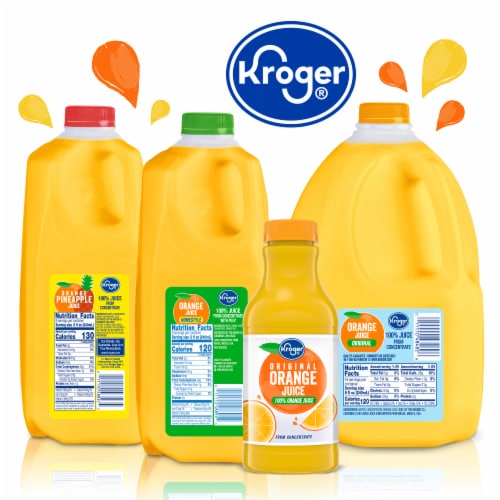 Kroger® 100% Orange Juice From Concentrate Homestyle with Pulp Perspective: top