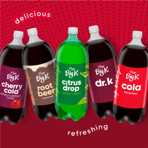 Kroger® Big K® Cola Soda Bottle Perspective: top