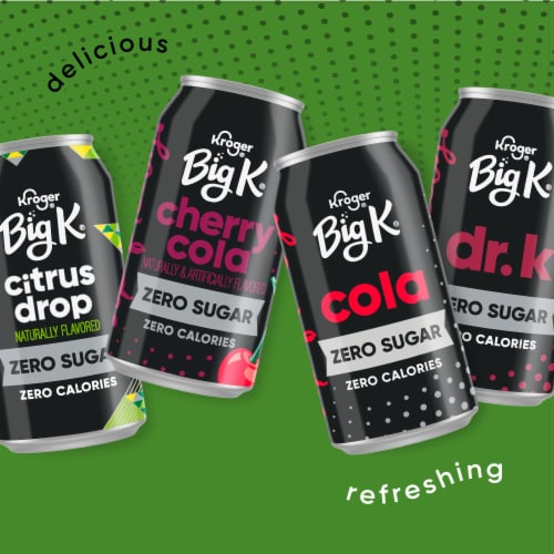 Big K® Caffeine Free Ginger Ale Can Soda Cans Perspective: top