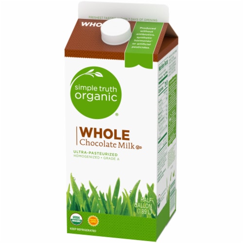 Simple Truth Organic® Whole Chocolate Milk Perspective: top