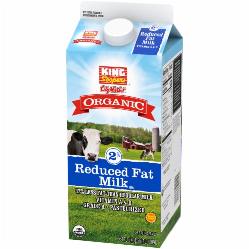 King Soopers® City Market® Organic 2% Reduced Fat Milk Half Gallon Perspective: top