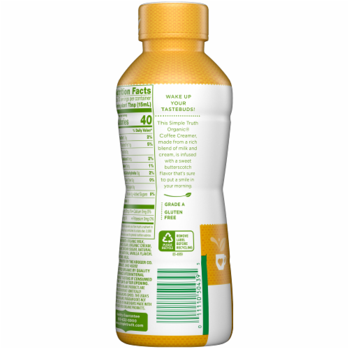 Simple Truth Organic™ Butterscotch Coffee Creamer Perspective: top