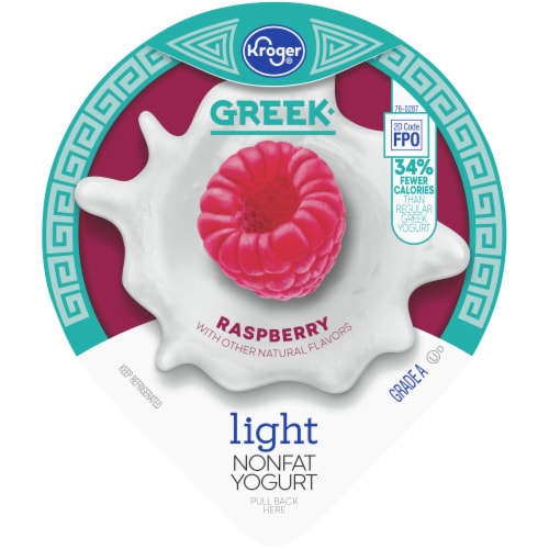 Kroger® Raspberry Light Nonfat Greek Yogurt Perspective: top