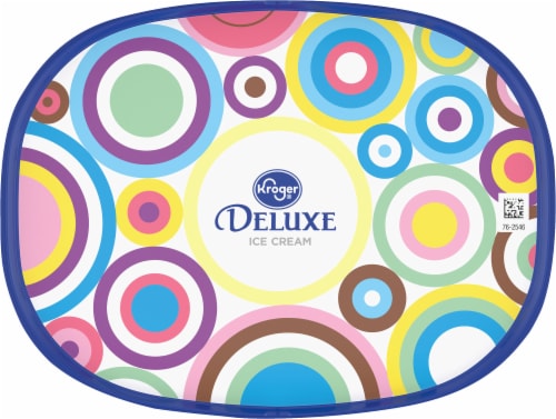 Kroger® Deluxe Churned Caramel Delight Light Ice Cream Tub Perspective: top