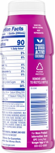 Kroger® CARBmaster® Raspberry Lactose Free Protein Yogurt Smoothie Perspective: top