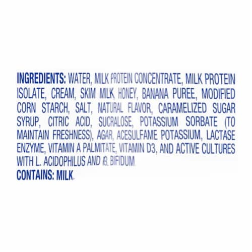 Kroger® CARBmaster® Honey Banana Lactose Free Protein Yogurt Smoothie Perspective: top
