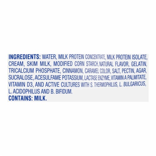 Kroger® CARBmaster® Cinnamon Roll Lactose Free Lowfat Yogurt Cup Perspective: top