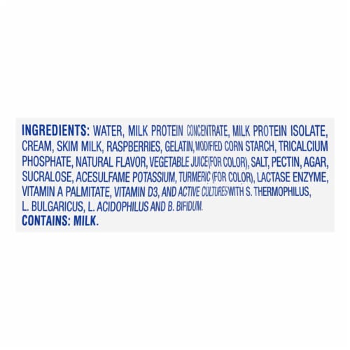 Kroger Carbmaster White Chocolate Raspberry Lowfat Yogurt Cup Perspective: top
