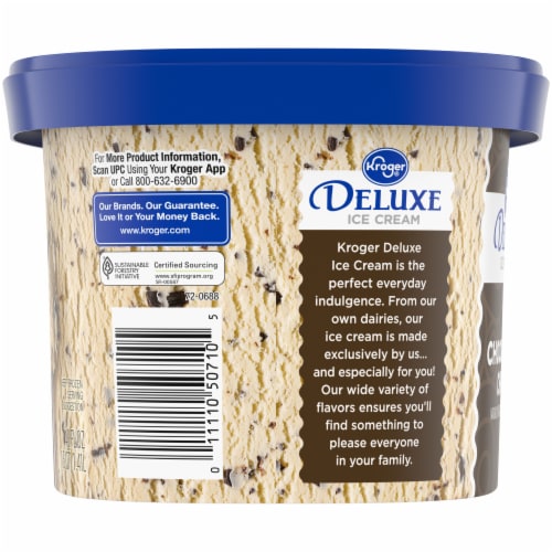 Kroger® Deluxe Chocolate Chip Ice Cream Tub Perspective: top