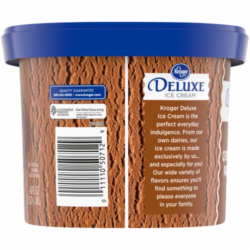 Kroger® Deluxe Chocolate Paradise Ice Cream Tub Perspective: top