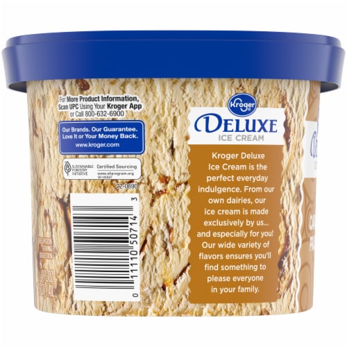 Kroger® Deluxe Caramel Praline Ice Cream Perspective: top