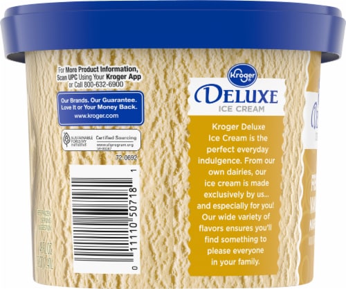 Kroger® Deluxe French Vanilla Magnifique Ice Cream Tub Perspective: top