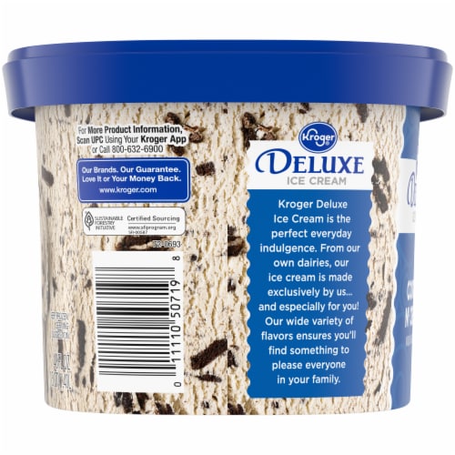 Kroger® Deluxe Cookies N' Cream Ice Cream Perspective: top