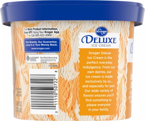 Kroger® Deluxe Orange Cream Ice Cream Tub Perspective: top