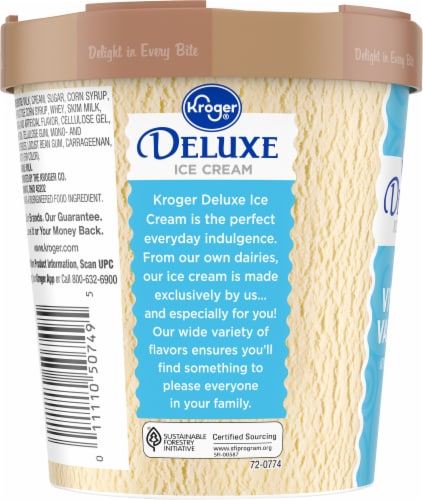 Kroger® Deluxe Vividly Vanilla Ice Cream Perspective: top
