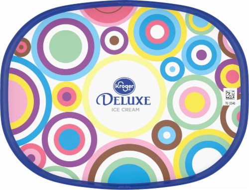Kroger® Deluxe Churned Lactose Free No Sugar Added Chocolate Ice Cream Tub Perspective: top