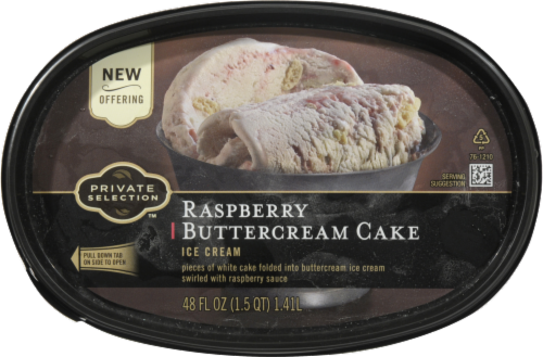 Private Selection™ Raspberry Buttercream Cake Ice Cream Perspective: top