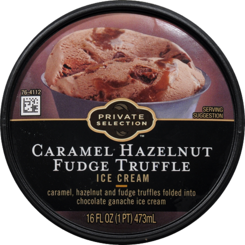 Private Selection® Caramel Hazelnut Fudge Truffle Ice Cream Perspective: top