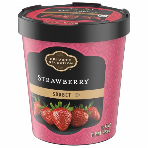 Private Selection™ Strawberry Sorbet Pint Perspective: top