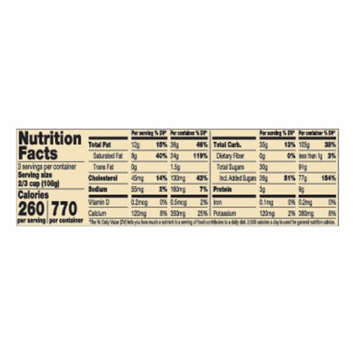 Private Selection® Cookies and Cream Ice Cream Pint Perspective: top