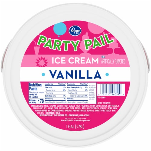 Kroger® Party Pail Vanilla Ice Cream Perspective: top