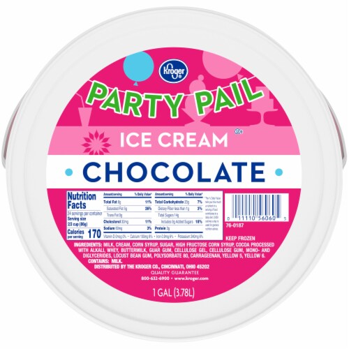 Kroger® Party Pail Chocolate Ice Cream Perspective: top