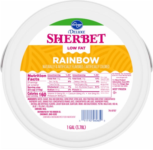 Kroger® Party Pail Rainbow Sherbet Perspective: top