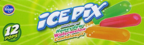 Kroger® Ice Pix Honeydew Watermelon & Cantaloupe Pops Perspective: top