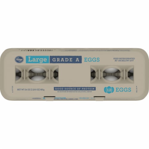 Kroger® Large White Eggs Perspective: top