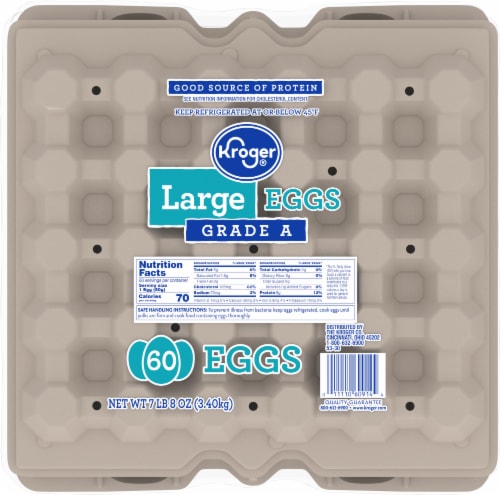 Kroger® Large White Eggs Perspective: top