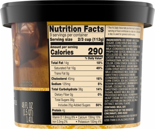 Private Selection® Brown Butter Bourbon Truffle Ice Cream Tub Perspective: top