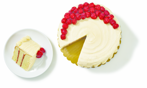 Private Selection® Raspberry Cream Cheese Filled Double Layer Cake Perspective: top