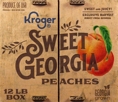 Kroger® Sweet Georgia Peaches Crate Perspective: top