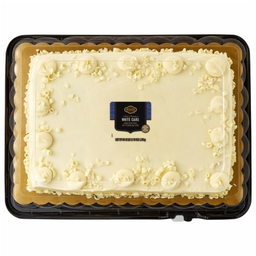 Private Selection® Quarter White Cake With Buttercream Icing Perspective: top