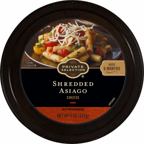 Shredded Asiago Cheese Perspective: top
