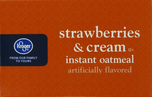 Kroger® Strawberries & Cream Instant Oatmeal Perspective: top