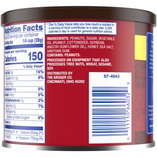 Kroger® Salted Honey Roasted Peanuts Perspective: top