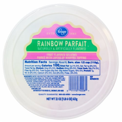 Kroger® Rainbow Parfait Perspective: top