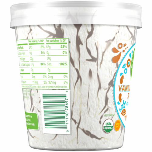 Simple Truth Organic™ Vanilla Fudge Swirl Ice Cream Perspective: top