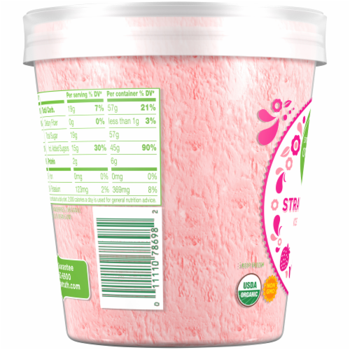 Simple Truth Organic™ Strawberry Ice Cream Perspective: top
